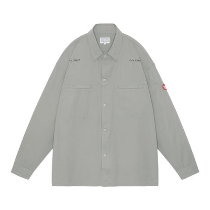 COTTON CASUAL SHIRT #GREY [CES26SH05]