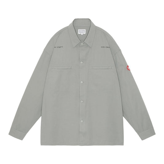 COTTON CASUAL SHIRT #GREY [CES26SH05]