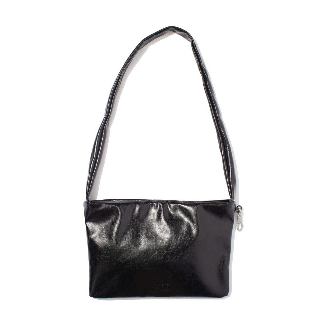 TECH LEATHER BIG SHOULDER TOTE #BLACK [FLE36251B0001