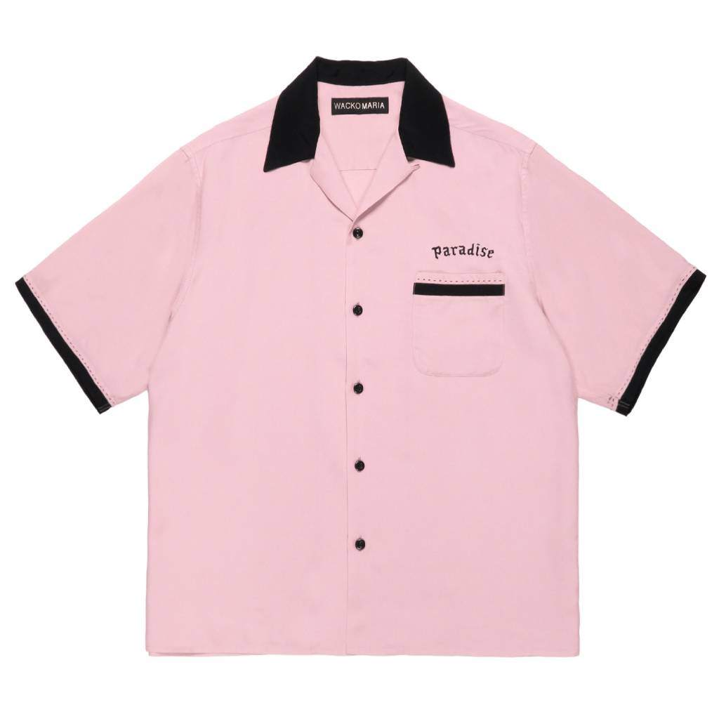 SWITCHING SHIRT S/S ( TYPE-2 ) #PINK [26SS-WMS-OC08]