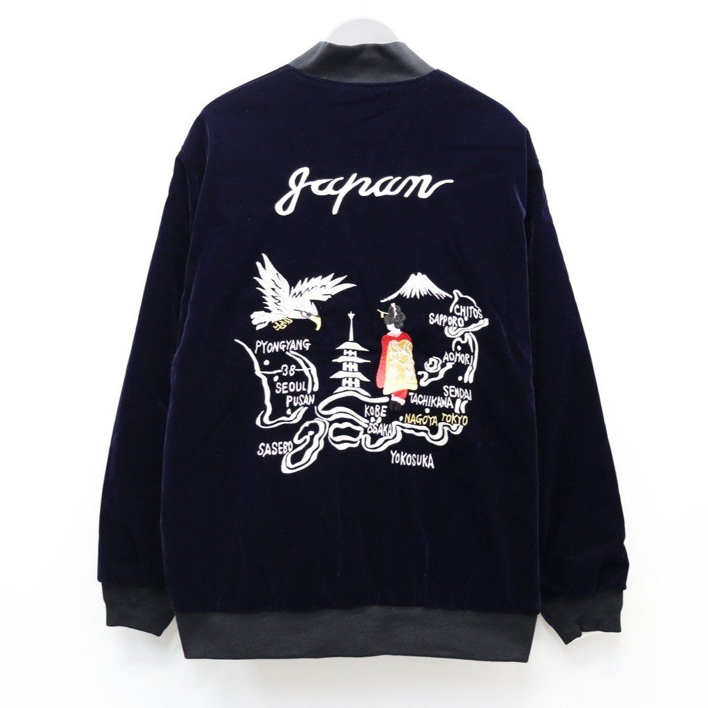REVERSIBLE 「SKAJAN」 DOWN JACKET #D.NAVY×BK [TAION-JK04JS