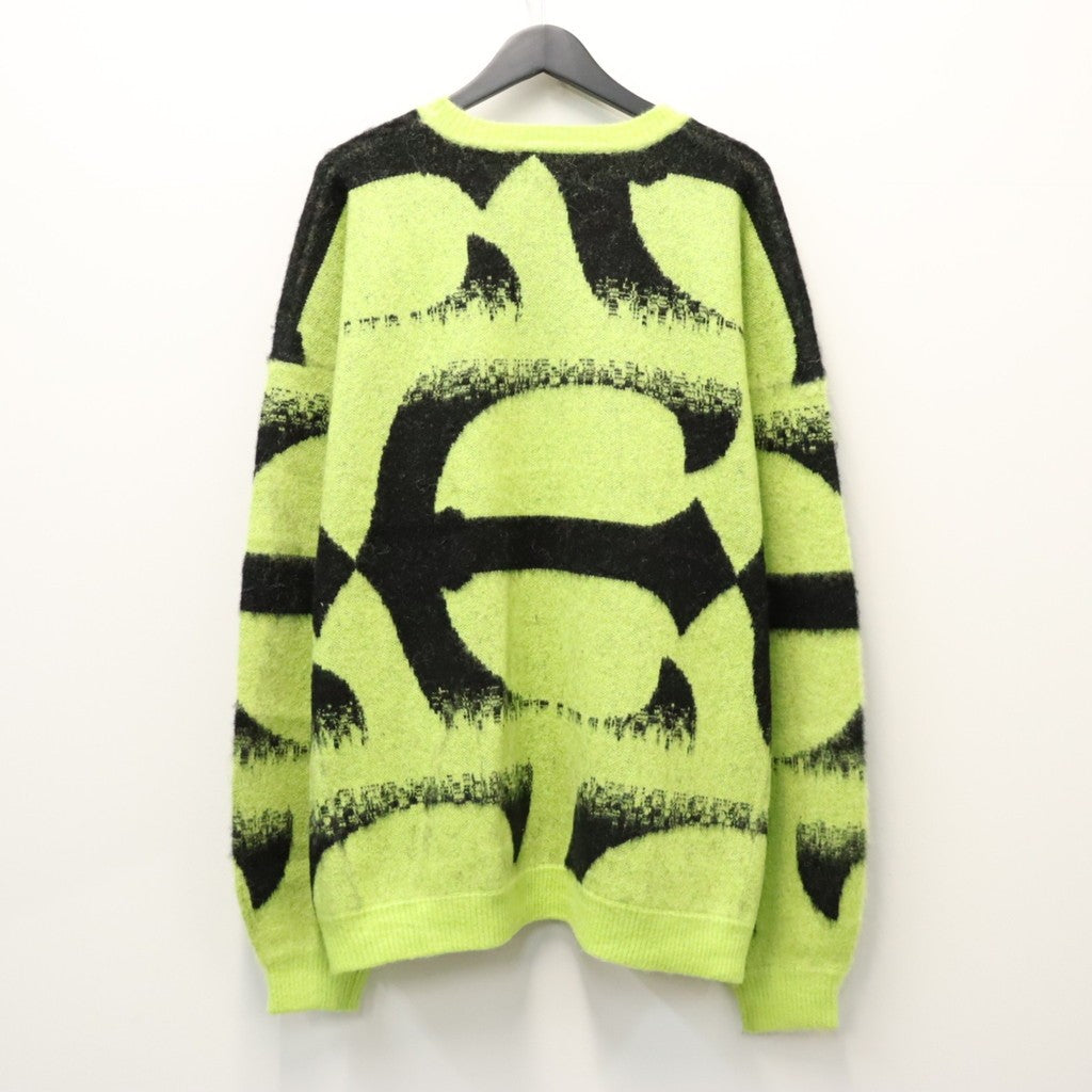 PATTERN MOHAIR KNIT #Green [26FW_KN01]