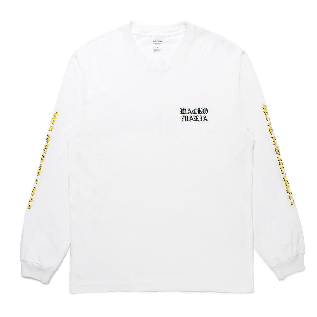 WASHED HEAVY WEIGHT CREW NECK LONG SLEEVE T-SHIRT ( TYPE-4 ) #WHITE [25SS-WMT-LT04]
