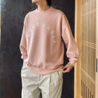 MIDDLE WEIGHT CREW NECK SWEAT SHIRT #PINK [26SS-WMC-SS08]