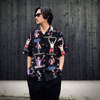 UFC | S/S HAWAIIAN SHIRT ( TYPE-1 ) #BLACK [UFC-WM-HI01]