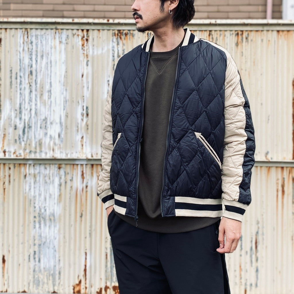 REVERSIBLE 「SKAJAN」 DOWN JACKET #BK×SILVER BGE [TAION-JK04JS