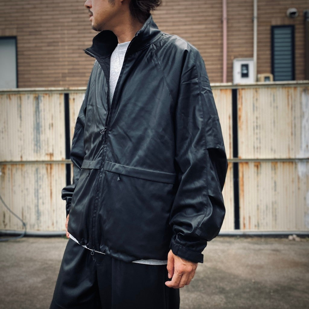TECH SYNTHETIC SKIN WINDBREAKER JACKET #BLACK [BJ-40025W]