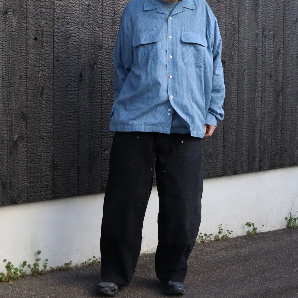 Vintage Washed Double Knee Pants #Black [SD26S-PT04]