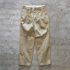 DOUBLE PLEATED CHINO TROUSERS #BEIGE [24FW-WMP-PT02]