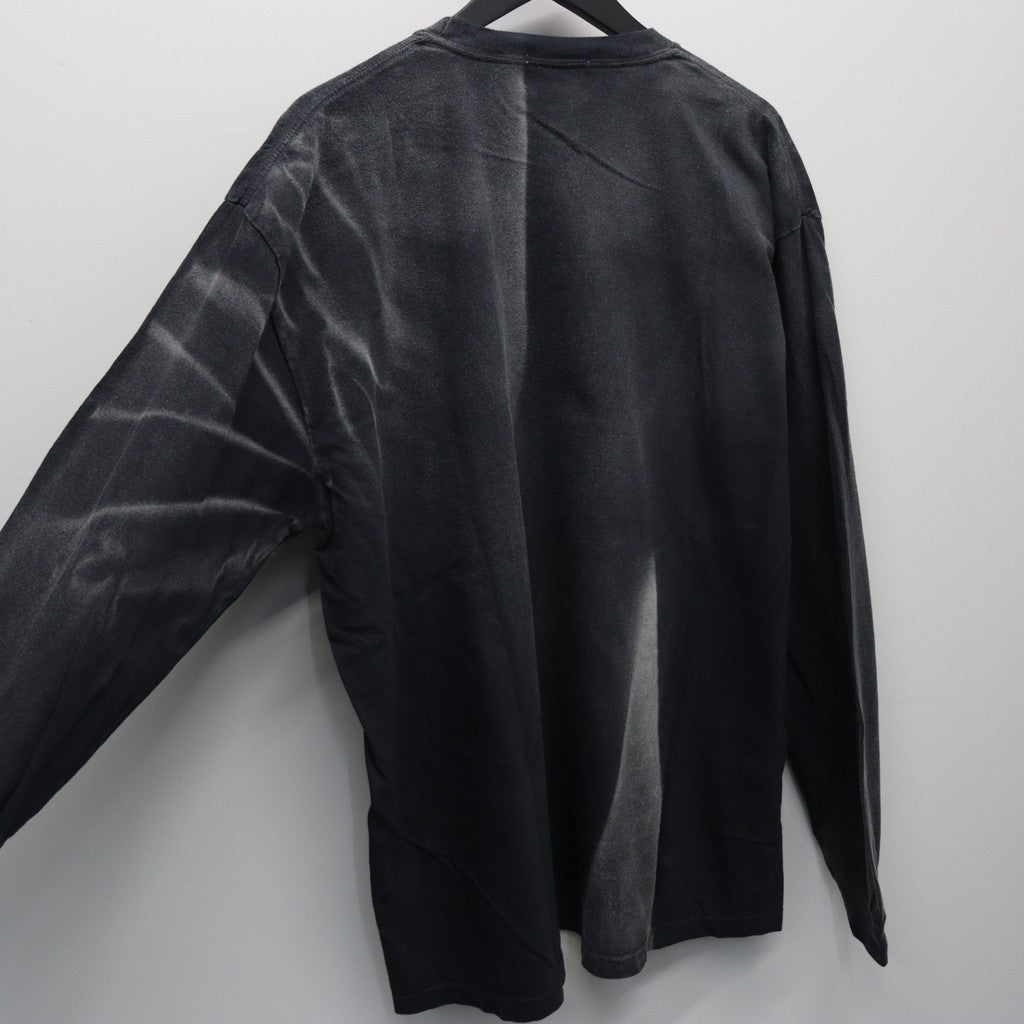 美國空軍鷹圖案長袖T卹（做舊款）#做舊黑色 [BW252-UAL]