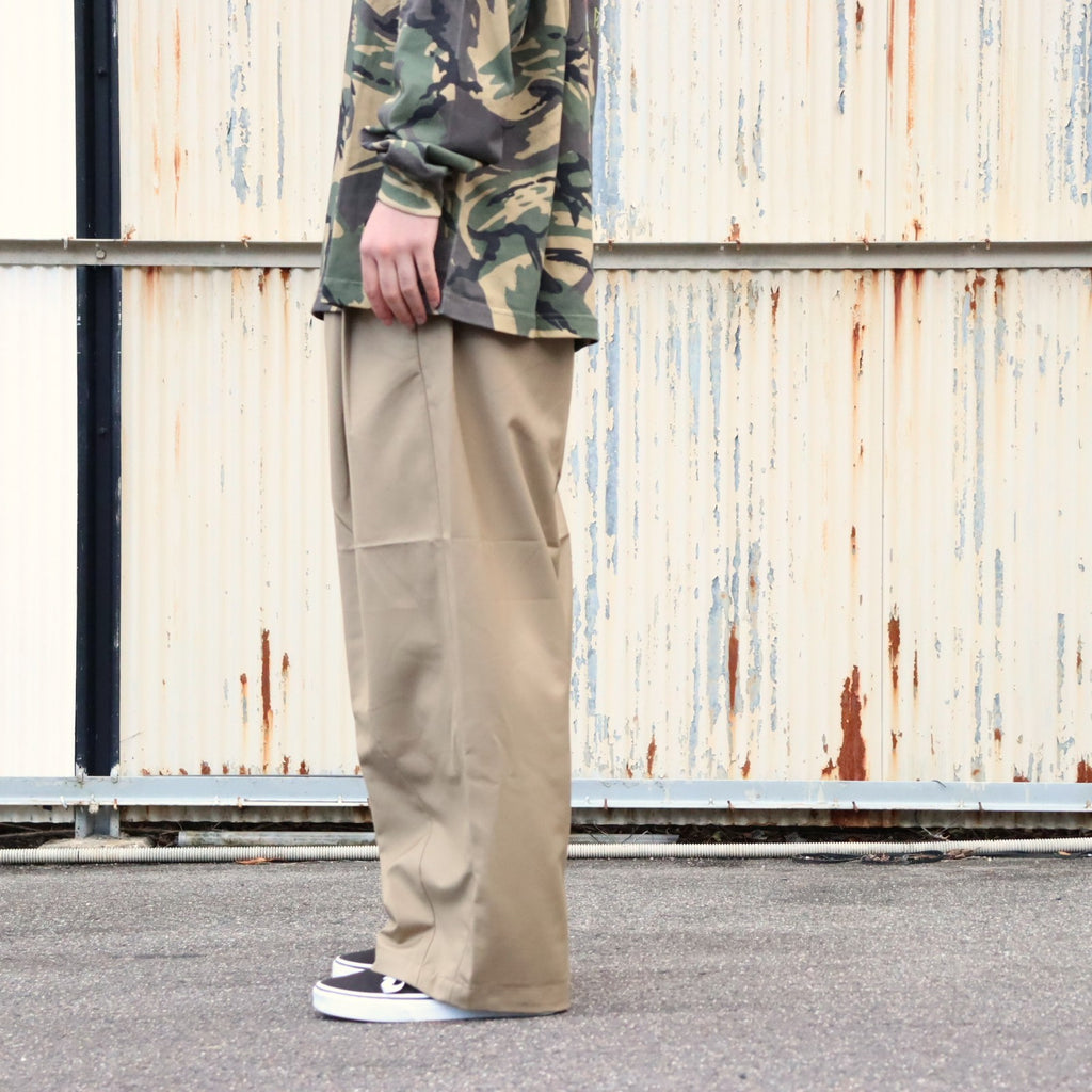 BAGGY SLACKS #Khaki [FW26-B11]