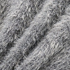 Classic Shaggy Knit Jumper (FUR KNIT) #CHARCOAL [M-P4-KW3]