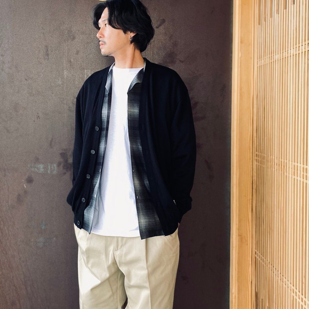 COTTON KNIT CREW NECK SWEATER ( TYPE-1 ) #BLACK [26FWE-WMK-KN01]