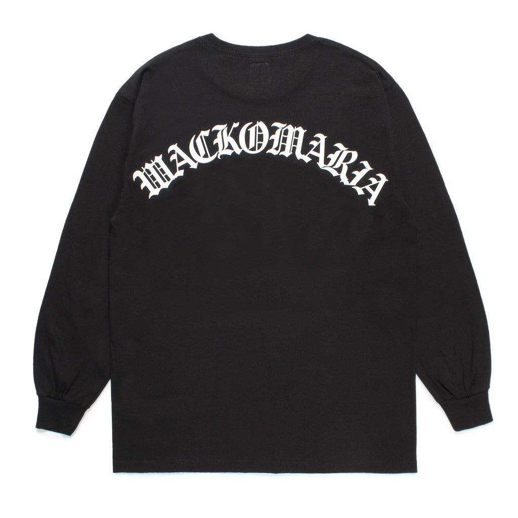 CREW NECK LONG SLEEVE T-SHIRT ( TYPE-1 ) #BLACK [24FW-WMT-LT04]