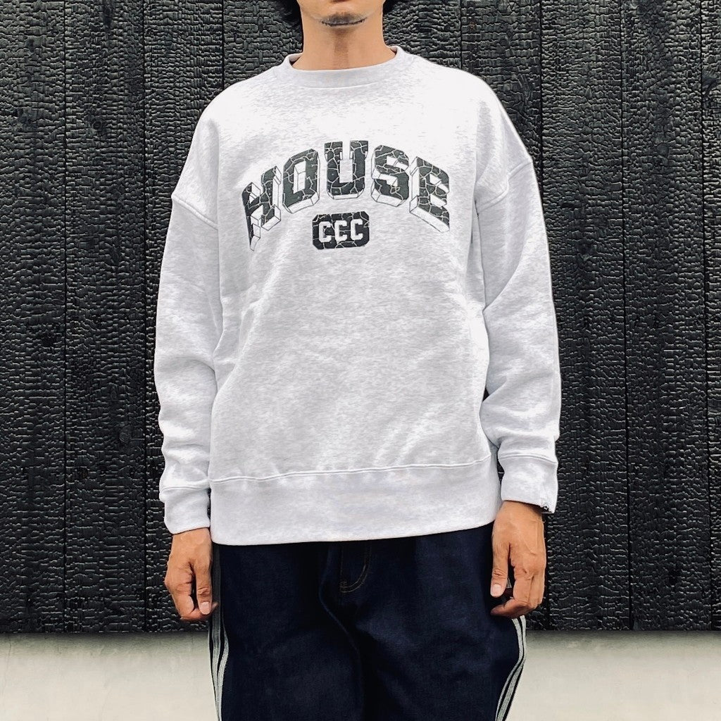 IS-NESS | SWEATSHIRT_HOUSE #ASH GRAY [CCC-263C007]