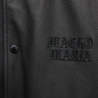 LEATHER VARSITY JACKET ( TYPE-2 ) #BLACK [26SSE-WMO-BL02]