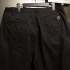 斜紋波西米亞長褲 #黑色 [24SS-B06]