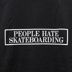 PEOPLE HATE SKATE T-SHIRT #BLACK [SS24-T12]