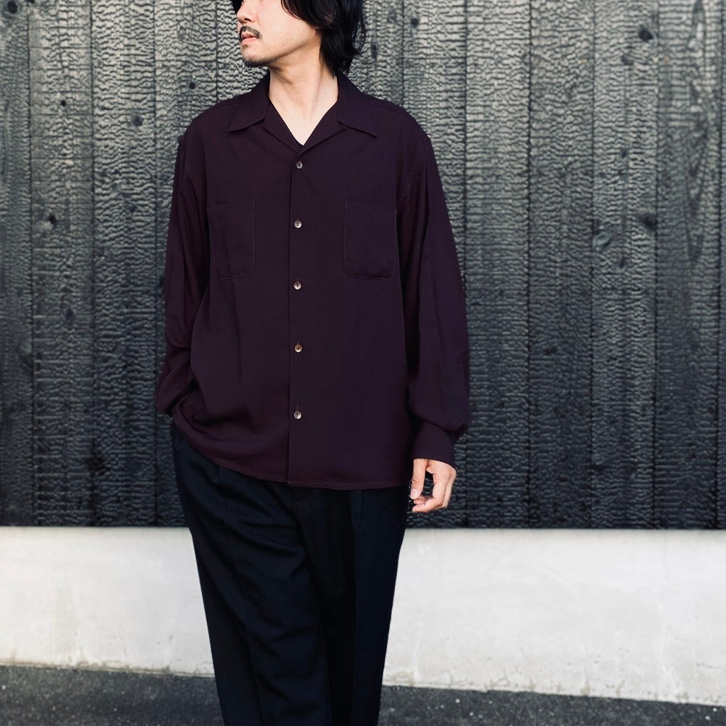 50'S SHIRT L/S ( TYPE-1 ) #BURGUNDY [26FW-WMS-OC03]
