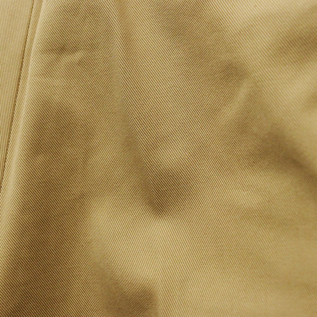 DOUBLE PLEATED CHINO TROUSERS ( TYPE-1 ) #BEIGE [25FW-WMP-PT01]