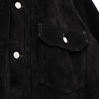 SUEDE LEATHER TRUCKER JACKET ( TYPE-2 ) #BLACK [26SS-WMO-BL04]