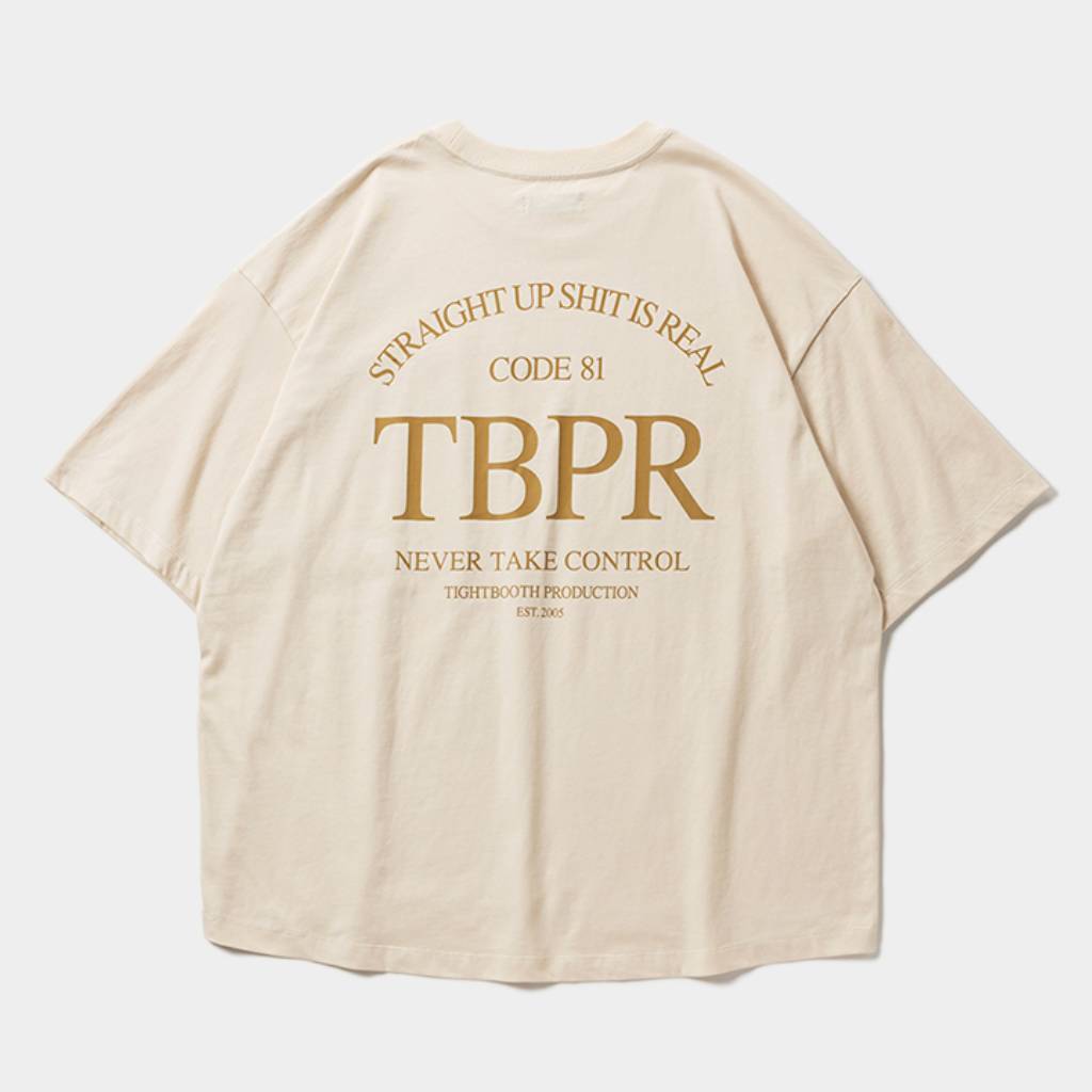STRAIGHT UP S/S T-SHIRT #Cream [SS26-T04]