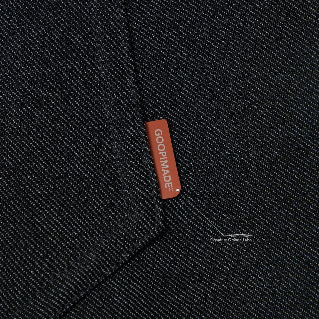 "DN-01" 手工剪裁牛仔布 #SHADOW [GOOPI-25SS-APR-02]