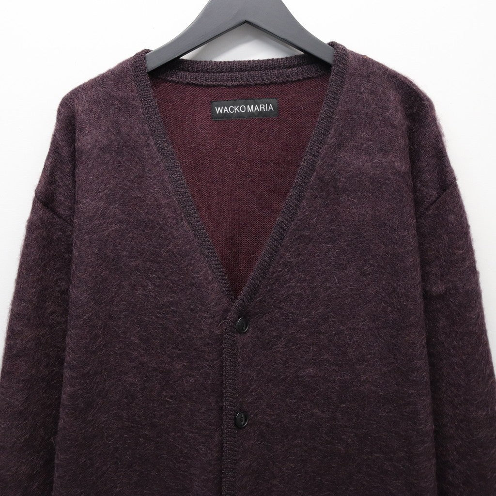 MOHAIR CARDIGAN #PURPLE [25FW-WMK-KN20]