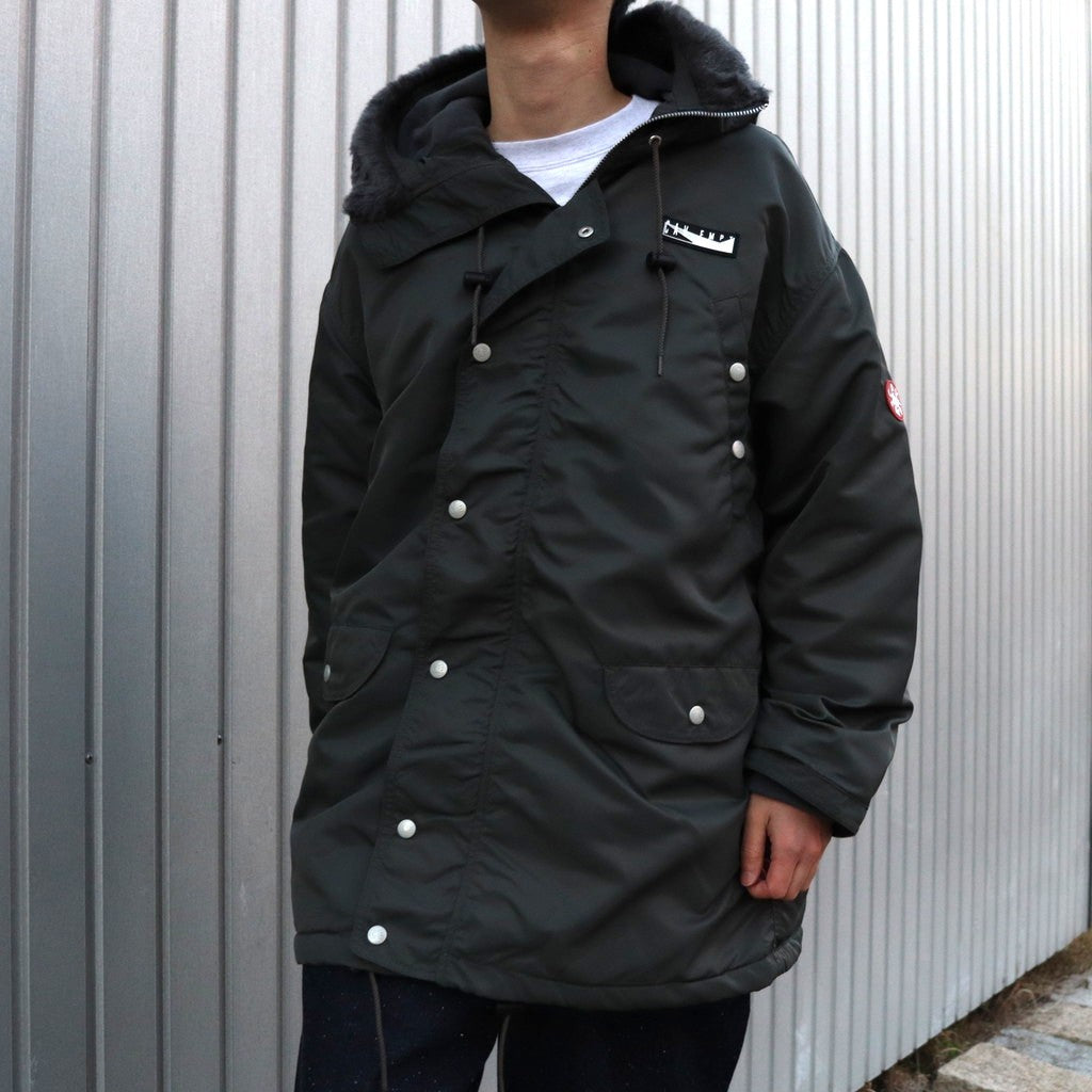 SYNTH FUR HOOD ZIP COAT #GREY [CES28JK06] - cocorozashi 三重県