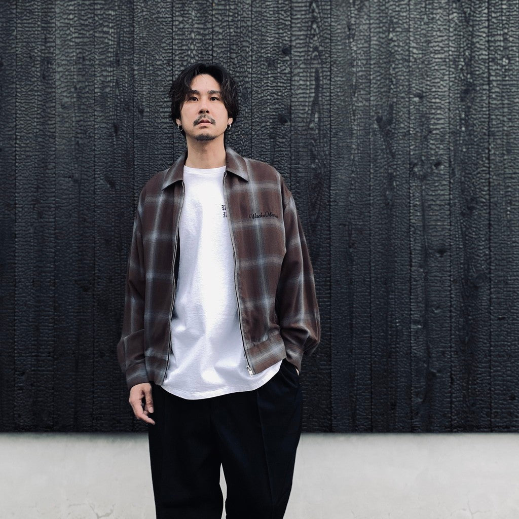 OMBRE CHECK 50'S JACKET -C- -TYPE 1- #BROWN [24SS-WMO-BL18