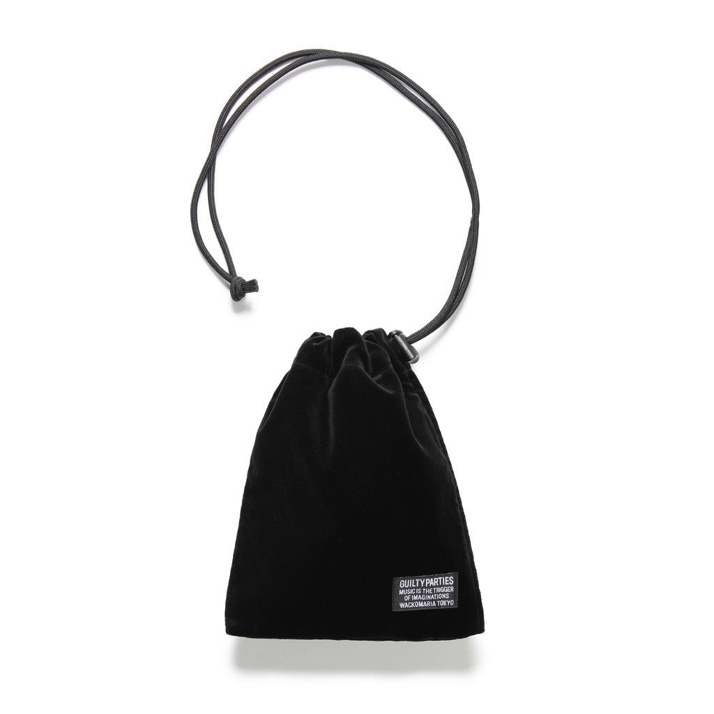 天鵝絨肩包 #黑色 [24FWE-WMA-BG01]