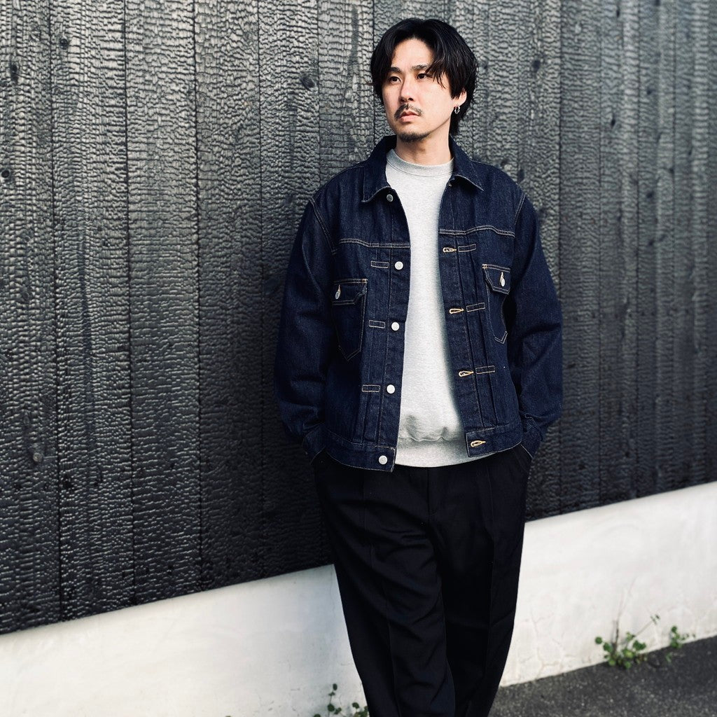 TRUCKER JACKET #INDIGO [26SS-WMO-BL07]