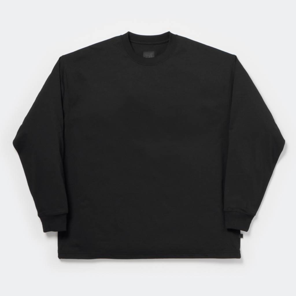 TECH DRAWSTRING L/S TEE #BLACK [BE-34026]