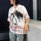 GHOST IN THE SHELL 2 INNOCENCE | Ghost in the Shell | S/S HAWAIIAN SHIRT -TYPE 1- #WHITE [INNOCENCE-WM-HI01]