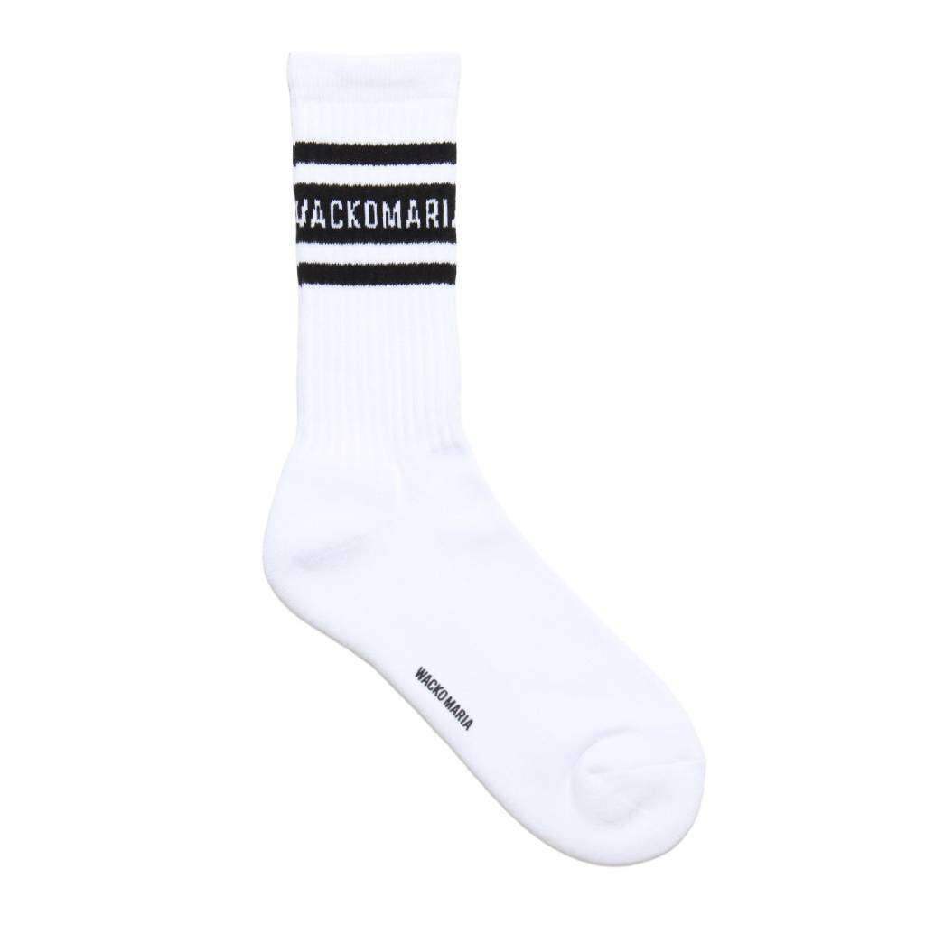 SKATER SOCKS ( TYPE-2 ) #WHITE-BLACK [25FW-WMA-SO02]