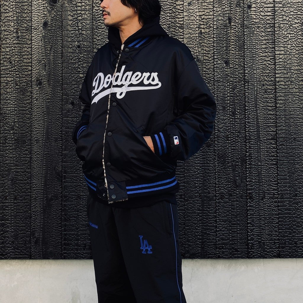 MLB | LA | REVERSIBLE VARSITY JACKET ( TYPE-2 ) #BLACK-BEIGE [MLB-WM-BL02]