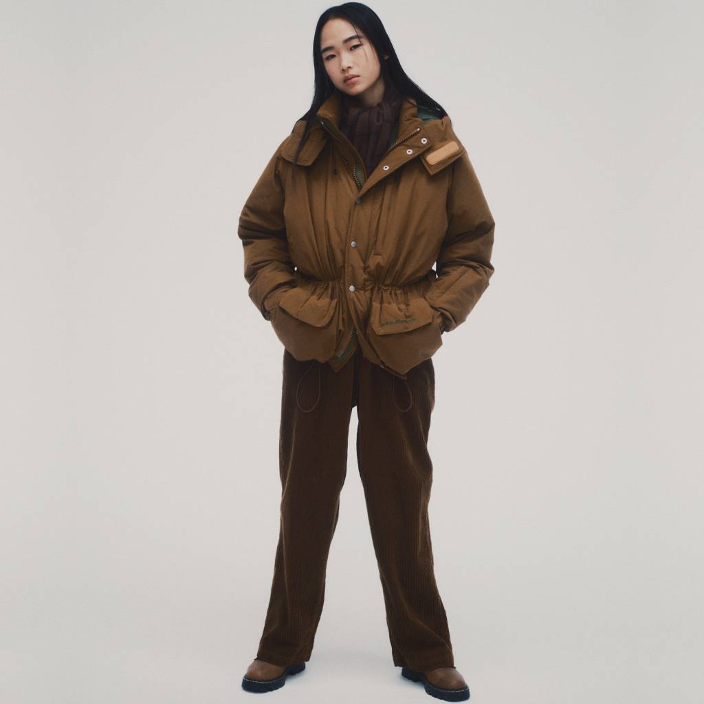 Corduroy Baggy Jeans #Brown [SD26F-PT06]