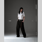 P1-T Black Pants-Tapered #Black [GOOPI-26SS-JUL-03]