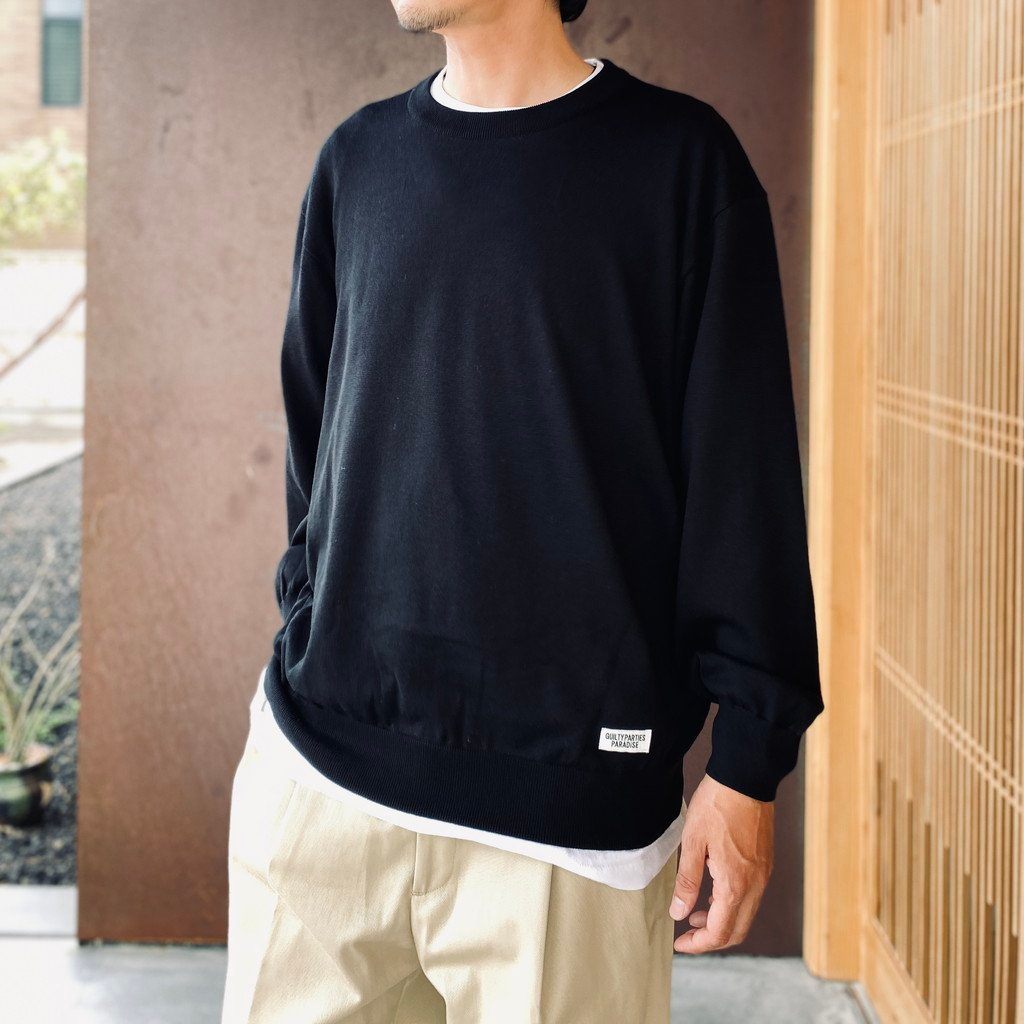 COTTON KNIT CARDIGAN ( TYPE-1 ) #BLACK [26FWE-WMK-KN03]