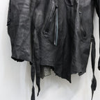 Rustic Edged Easy Rider's (VEGETABLE TANNING PIG LEATHER) #BLACK [M-P1-LW3]