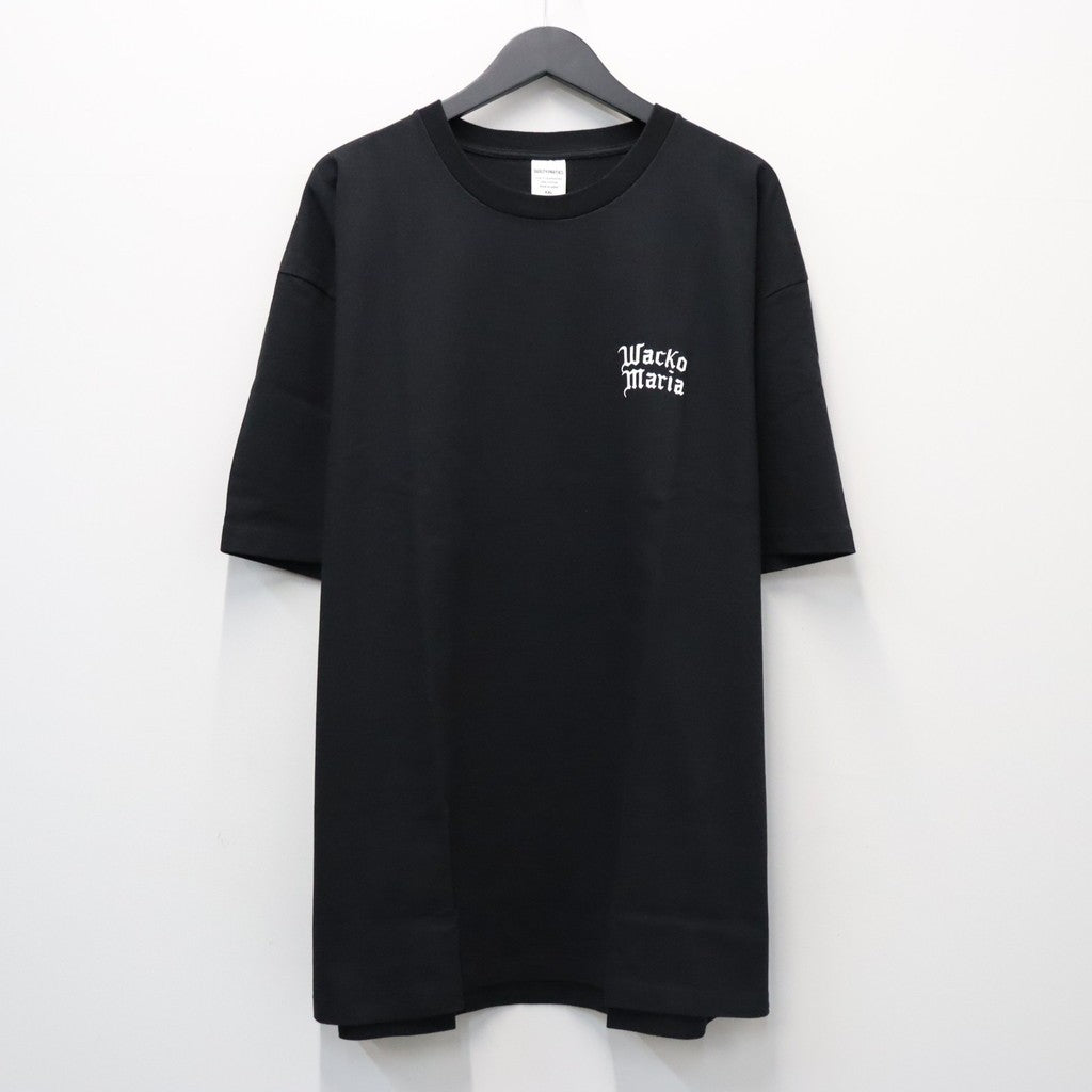 WASHED HEAVY WEIGHT CREW NECK T-SHIRT ( TYPE-1 ) #BLACK/WHITE [26FWE-WMT-WT01]