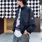 UL RIP STOP ZIP JACKET #BLACK [CES29JK23]