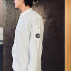 SH LONG SLEEVE IN POPELINE #MISTY BLUE 804 [20CMSH229A]