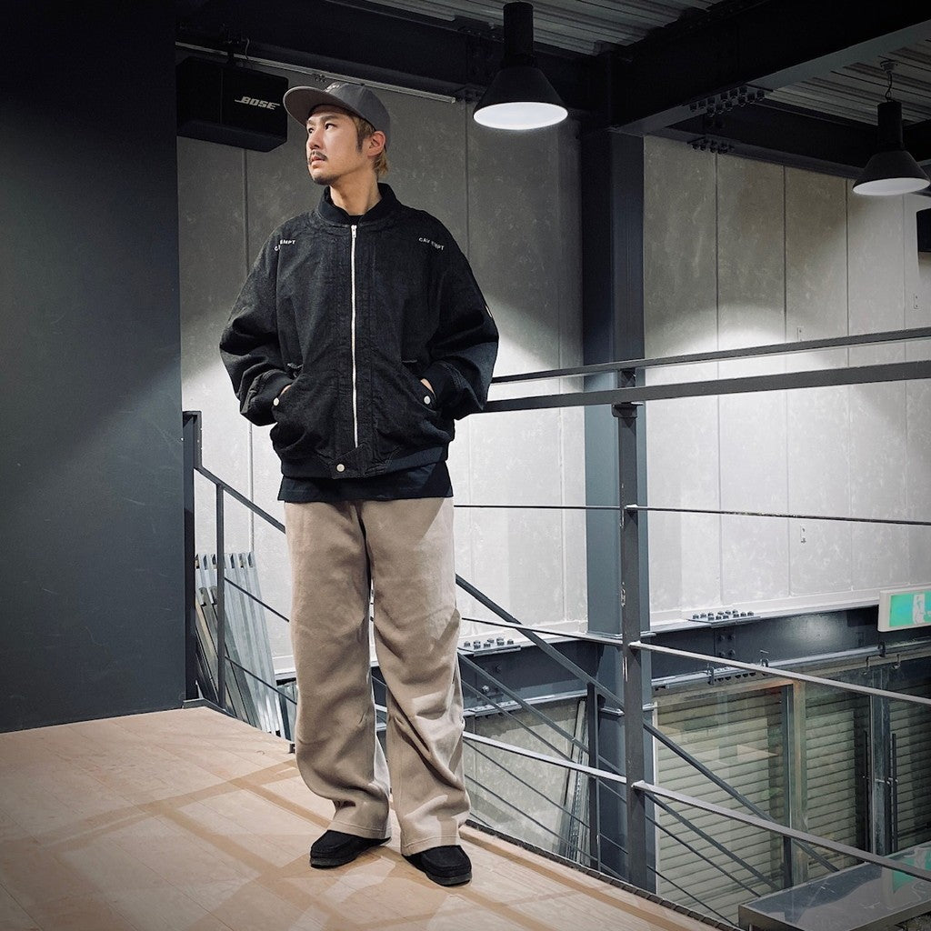 DBL KNIT JOG PANTS #CHARCOAL [CES27PT20]