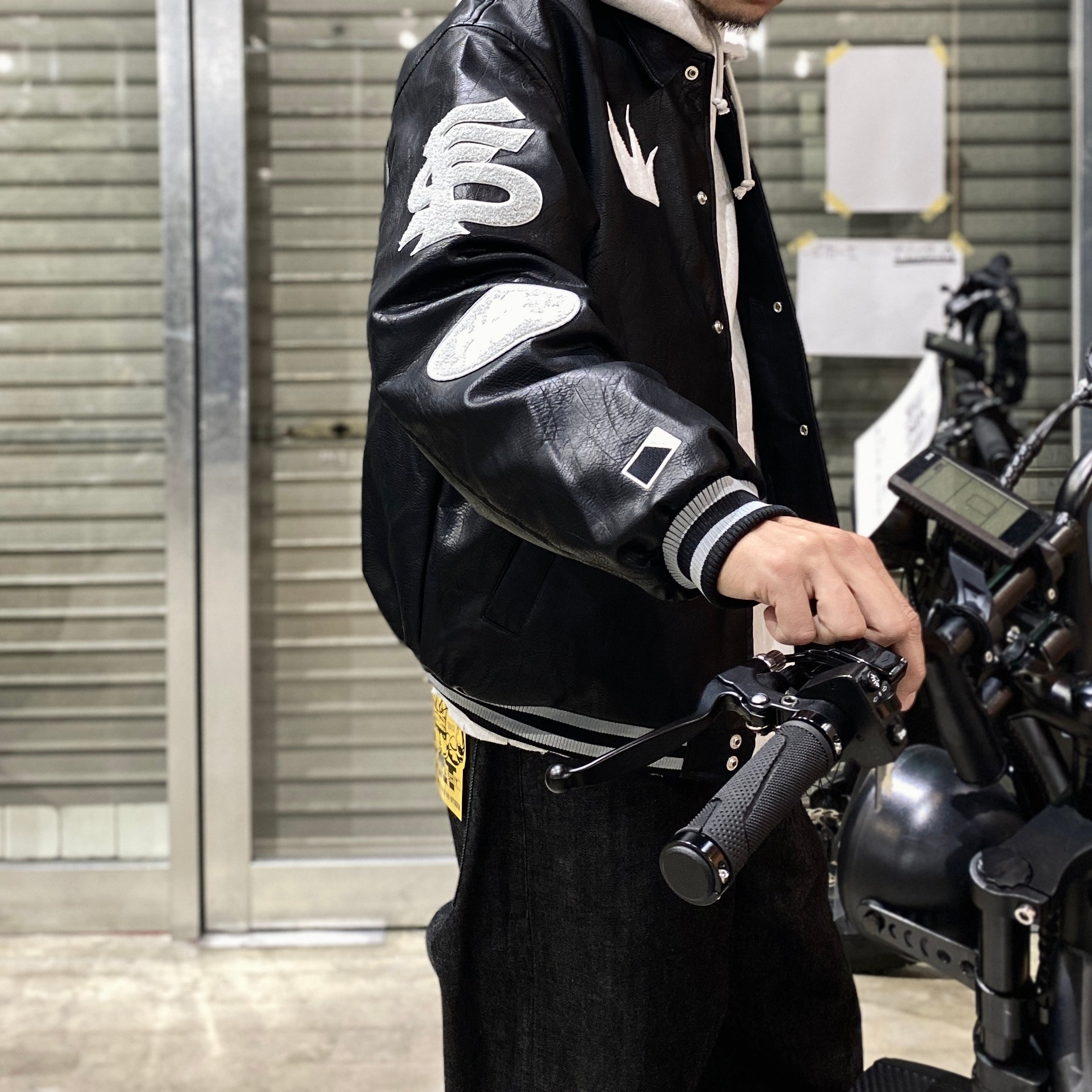 MAJESTIC | VARSITY JACKET #BLACK [23AW-FS-02/FS1281]