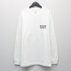 WASHED HEAVY WEIGHT CREW NECK LONG SLEEVE T-SHIRT ( TYPE-1 ) #WHITE/BLACK [26SSE-WMT-LT04]