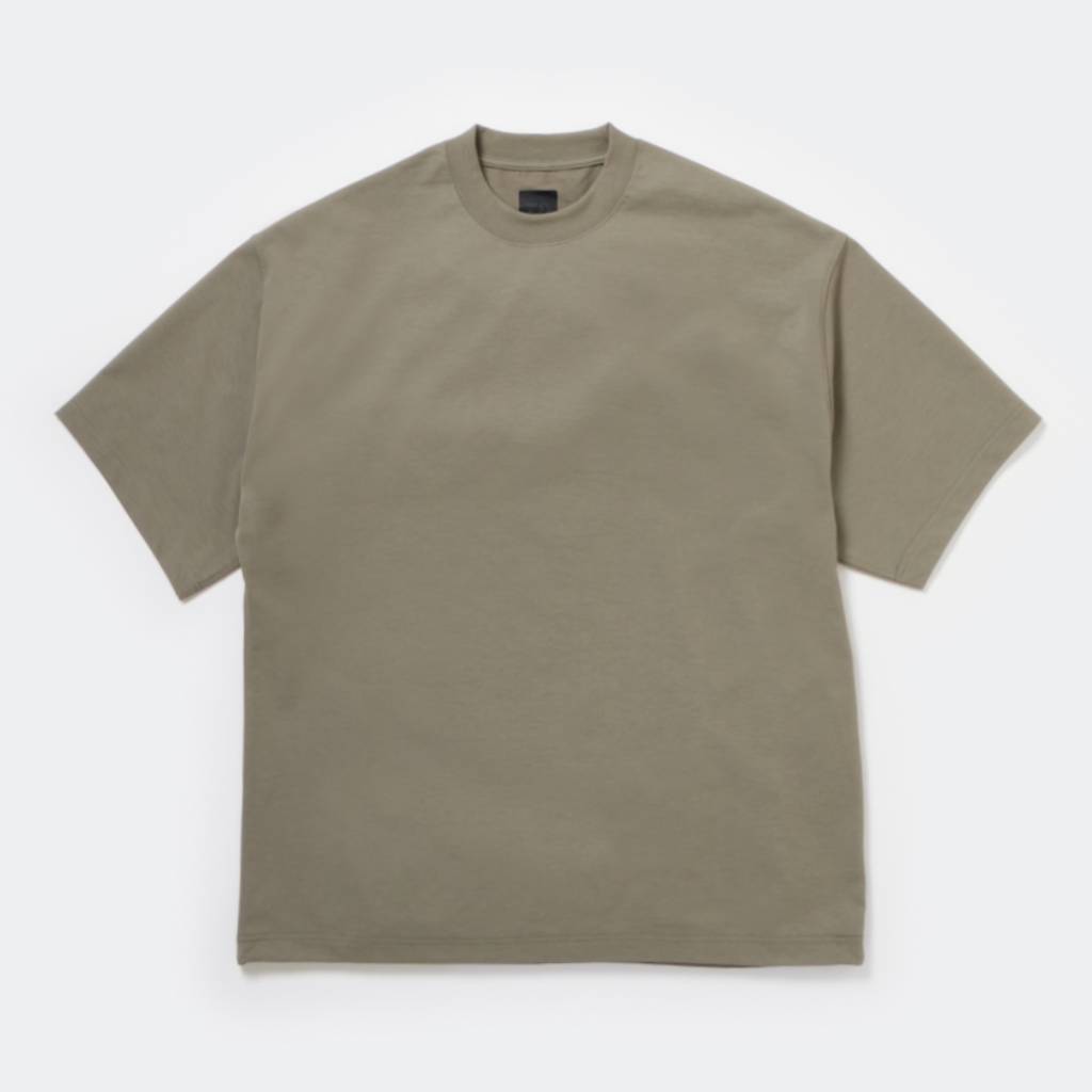 TECH DRAWSTRING S/S TEE #WOLF GRAY [BE-41025]