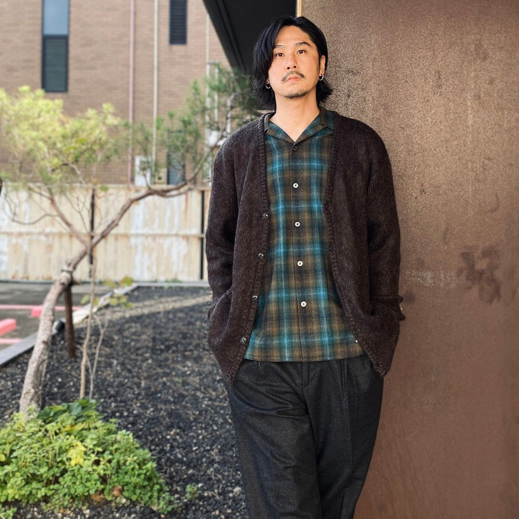MIX MOHAIR CARDIGAN #BROWN [26FW-WMK-KN04]
