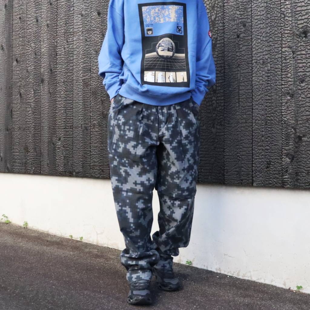 DIGI8 TWO TUCK PANTS #GREY [CES30PT09]