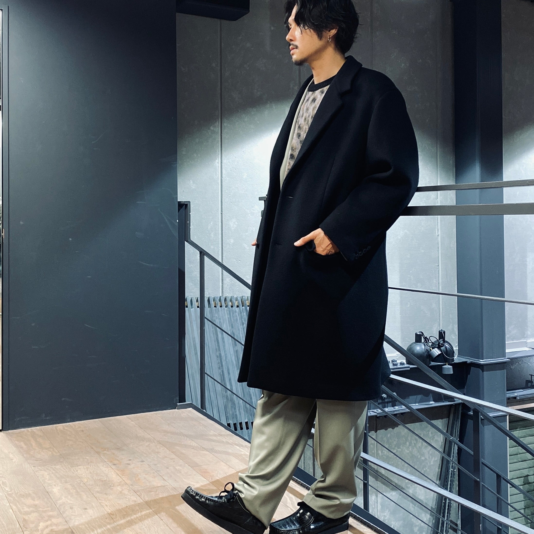 CHESTERFIELD COAT -A- -TYPE 2- #BLACK [23FW-WMO-CO04]